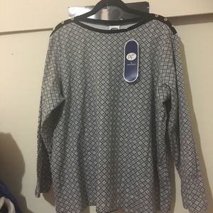 diane gilman, long sleeved tunic New With Tags